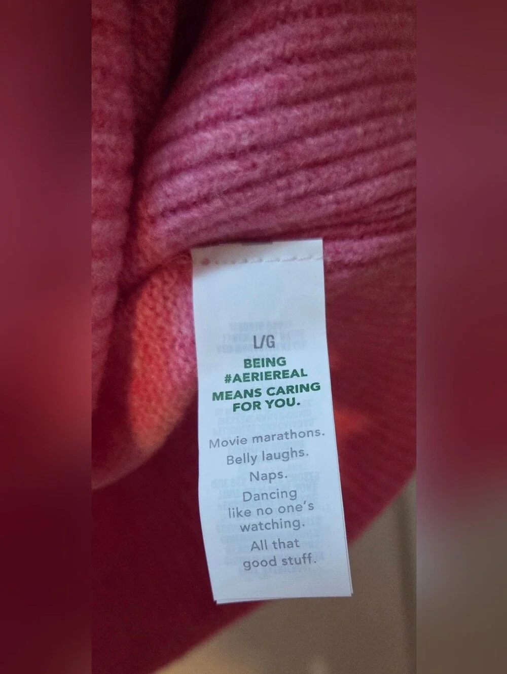 aerie Oversized Crewneck Sweater in Dusty Pink